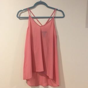 BCBG Paris Pink Flowy Tank Top